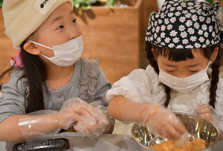 守山のおはぎカフェで子どもお仕事体験